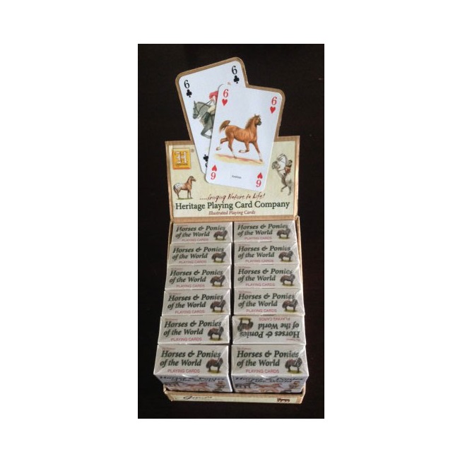 CARTE DA GIOCO CON SOGGETTO EQUESTRE  